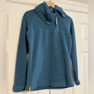 Blue Lole Zipper Cowl Neck Sweater